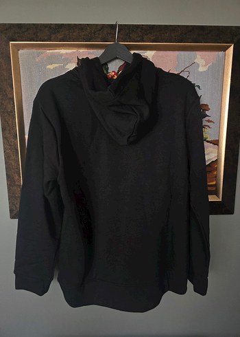 Orijinal Tommy Hilfiger Siyah Kapüşonlu Sweatshirt - Görsel 2