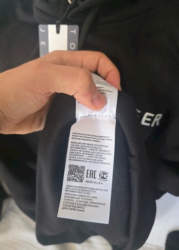 Orijinal Tommy Hilfiger Siyah Kapüşonlu Sweatshirt - Görsel 5