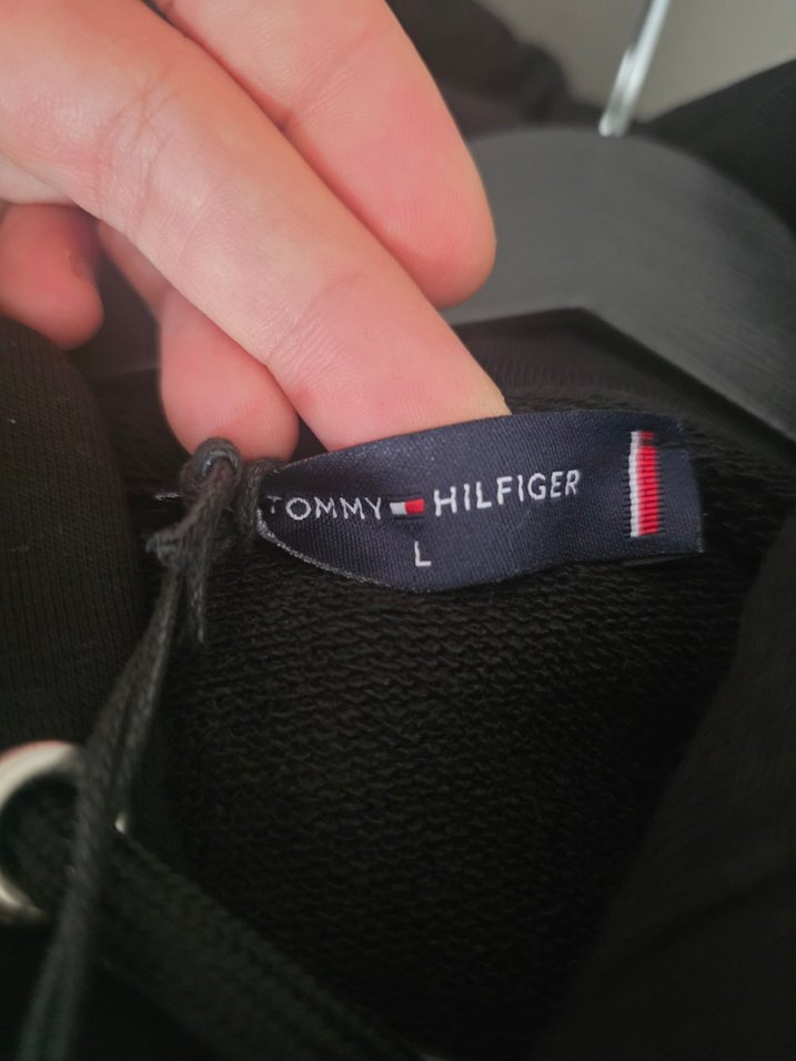 Orijinal Tommy Hilfiger Siyah Kapüşonlu Sweatshirt - Görsel 3