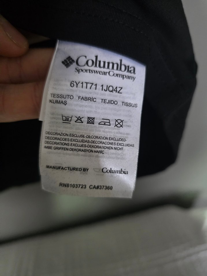 Orijinal Columbia Siyah Pamuklu Erkek Tişört - Görsel 4