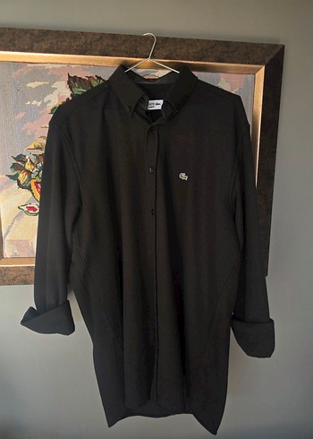 Lacoste Siyah Uzun Gomlek