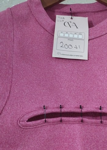 Kız Çocuk Pembe Triko Kolsuz Üst - Görsel 3