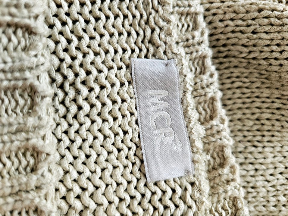 Bej Örgü Bohem Retro Kadın Kazak - Görsel 2