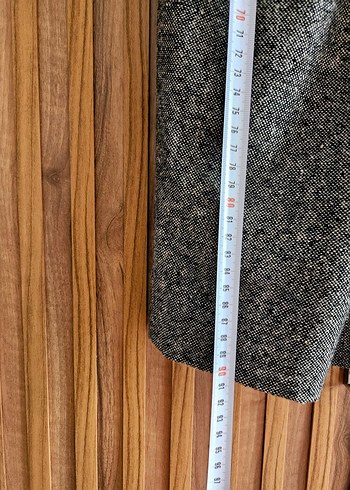 Gri Pliseli Kadın Triko Elbise Vintage Retro - Görsel 3