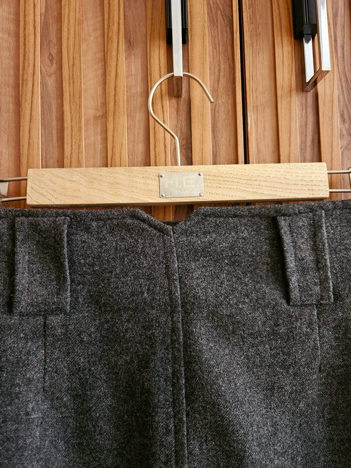 Kaşe Vintage Retro Kışlık Midi Etek - Görsel 2