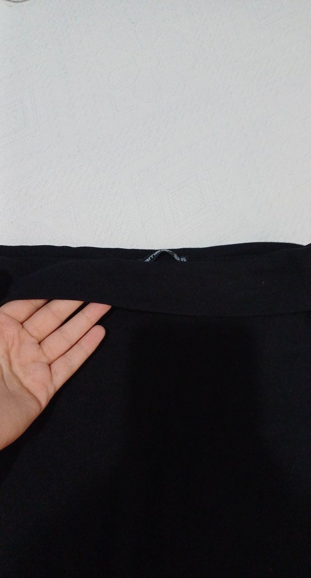 Kemerli Siyah Mini Etek - Görsel 3