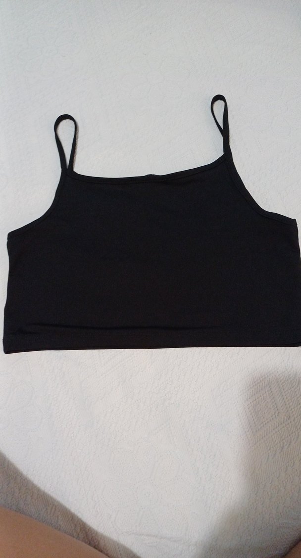 Siyah İnce Askılı Spor Kadın Atlet - Görsel 2