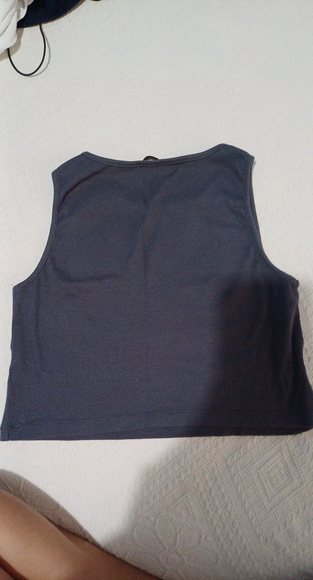 Gri Basic Spor Kadın Atlet - Görsel 2