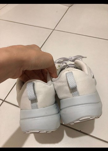 35 Beden beyaz Renk Gri Beyaz Dolgu Topuklu Spor Ayakkabı