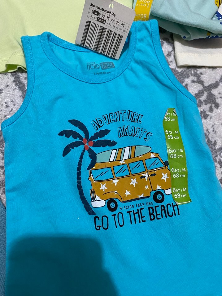 Çocuk Baskılı Renkli Atletler - Görsel 5