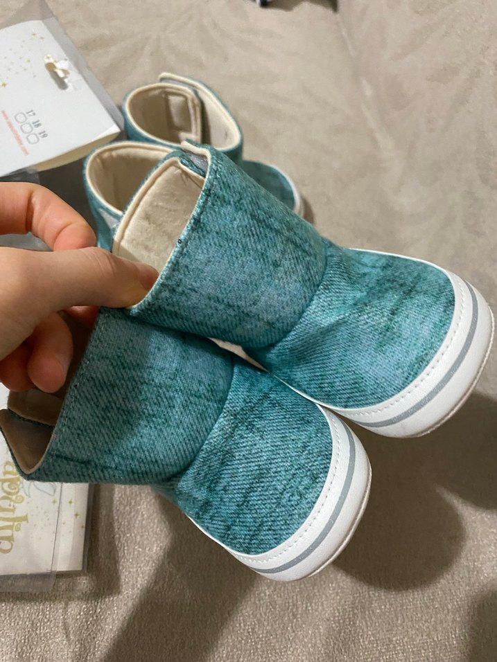 Turkuaz Erkek Bebek Botları ılk adım ayakkabısı - Görsel 2