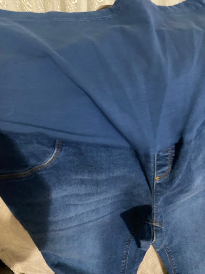 Düğmeli Lacivert Hamile Kot Pantolon - Görsel 2