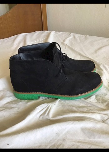 Siyah Süet Kadın Dolgu Topuk Bot - Görsel 2