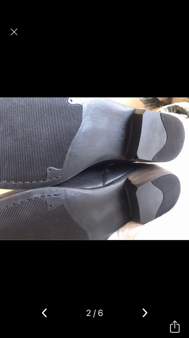 Deri Kadın Diz Üstü Çizme, Tokalı - Görsel 2