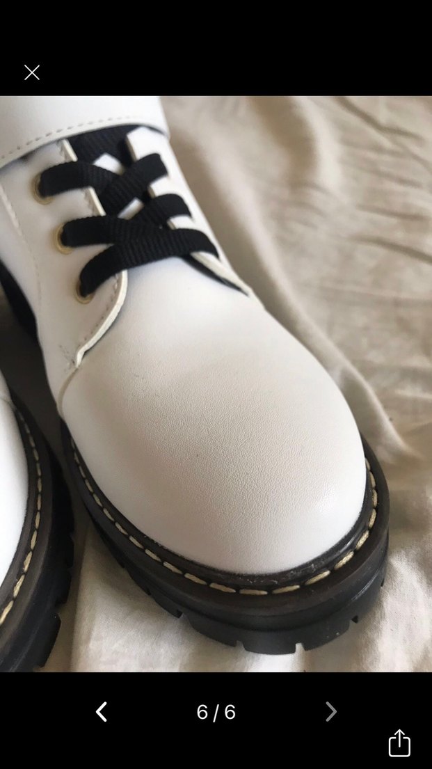 Tokalı Beyaz Kadın Botu, Kalın Topuklu - Görsel 4