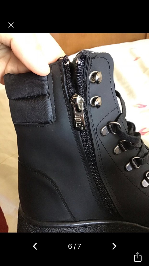 Siyah Platform Topuklu Gotik Kadın Botları - Görsel 4