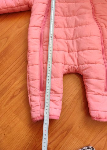 Pembe Fermuarlı Bebek Kız Kayak Tulumu - Görsel 5