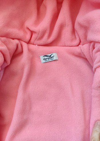 Pembe Fermuarlı Bebek Kız Kayak Tulumu - Görsel 3