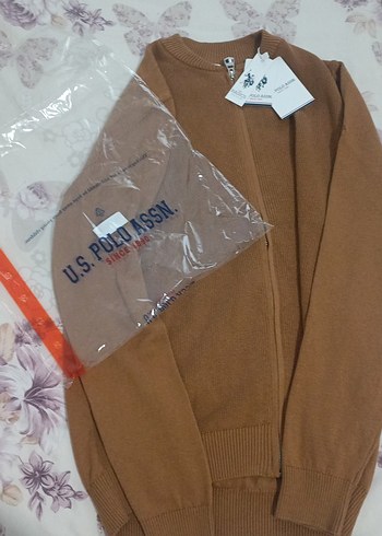 U.S. Polo Assn. Kadın Kahverengi Triko Kazak - Görsel 2