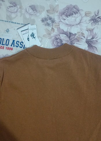 U.S. Polo Assn. Kadın Kahverengi Triko Kazak - Görsel 3