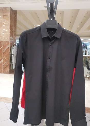 Düğmeli Beyaz Erkek Gömlek, Uzun Kollu - Görsel 2