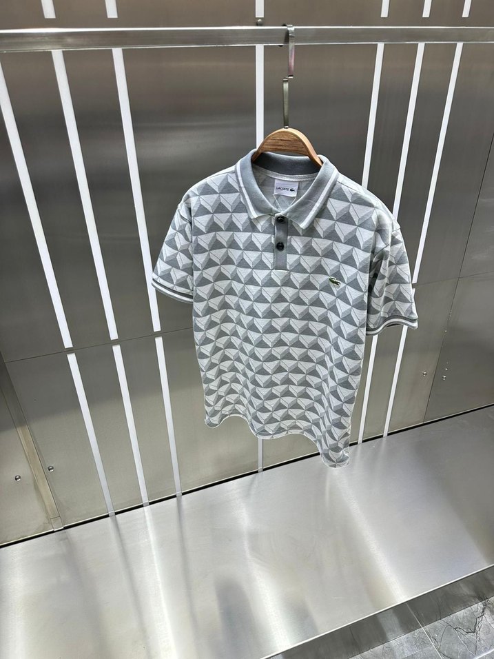 Desenli Kısa Kollu Erkek Polo Tişört - Görsel 3