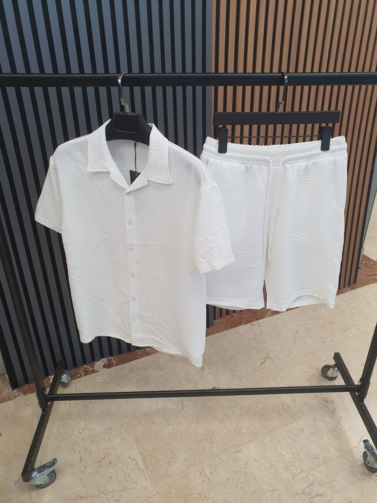 Erkek Siyah Kısa Kollu Regular Fit Gömlek - Görsel 2