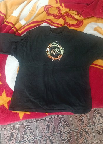 Siyah Baskılı Hamile Tişörtü