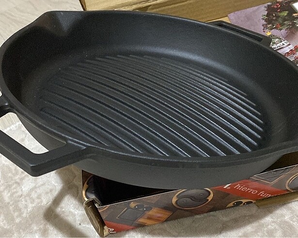  Beden siyah Renk Lava dokum grill tava