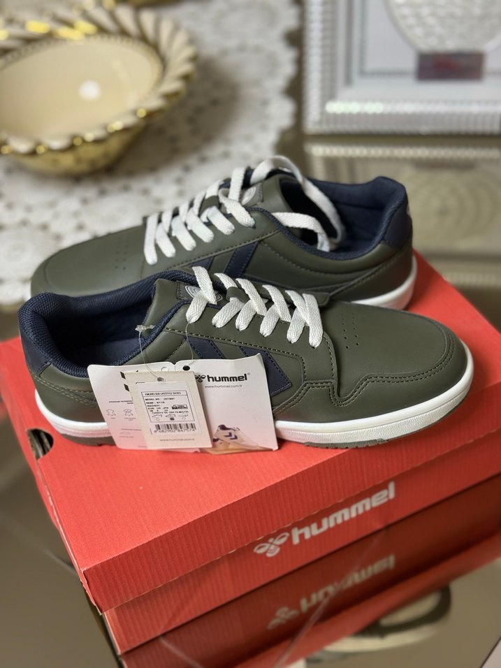 Haki yeşili Hummel kadın Spor Ayakkabı - Görsel 2