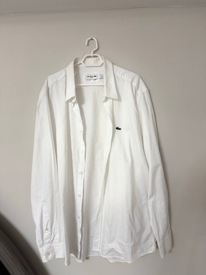 Beyaz Erkek Keten Gömlek - Görsel 2