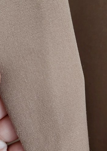 xl Beden Düğmeli Bej Süet Kadın Blazer Ceket