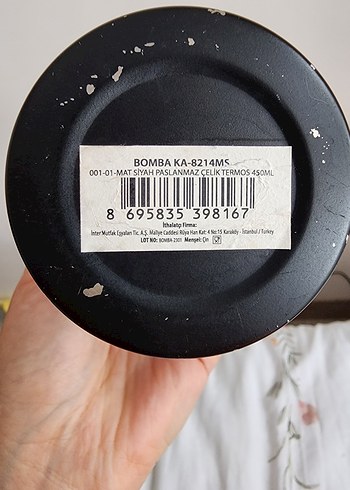Siyah  Termos Matara - Görsel 2