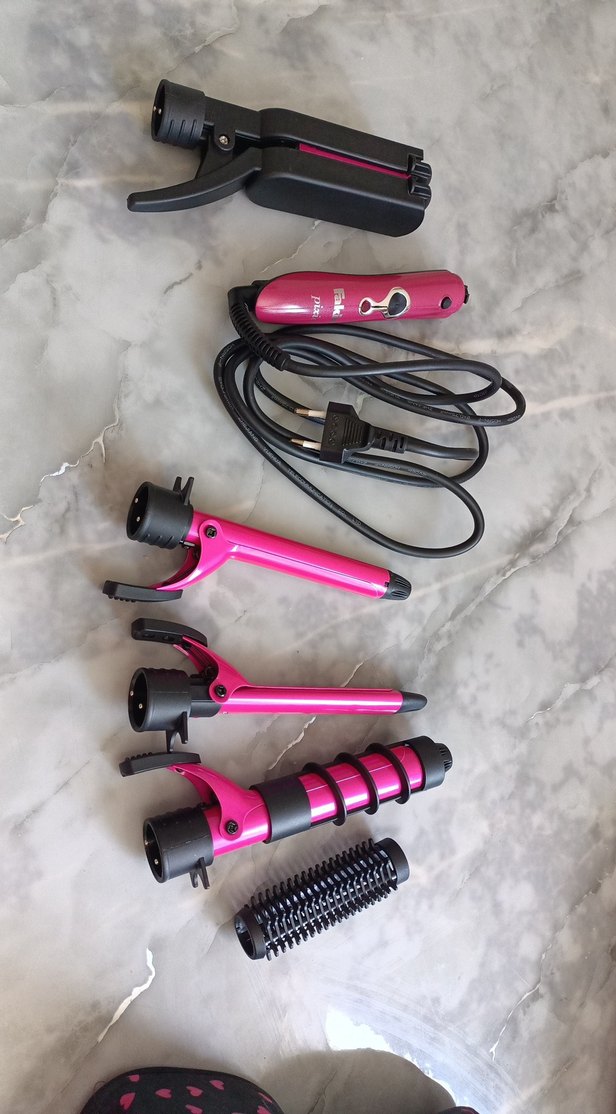 Fakir Pixie Pembe Kalp Desenli saç şekillendirici set - Görsel 3