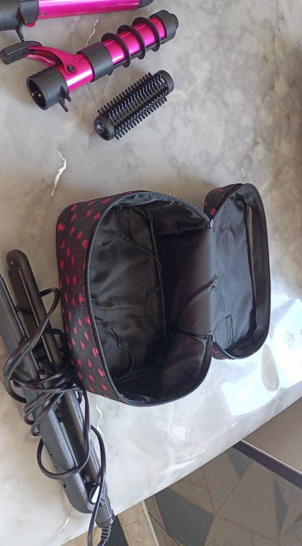 Fakir Pixie Pembe Kalp Desenli saç şekillendirici set - Görsel 4