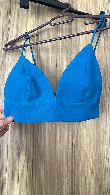 Trendyol crop astarlı dokuma büstiyer