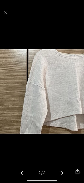 Zara Zara uzun kollu crop