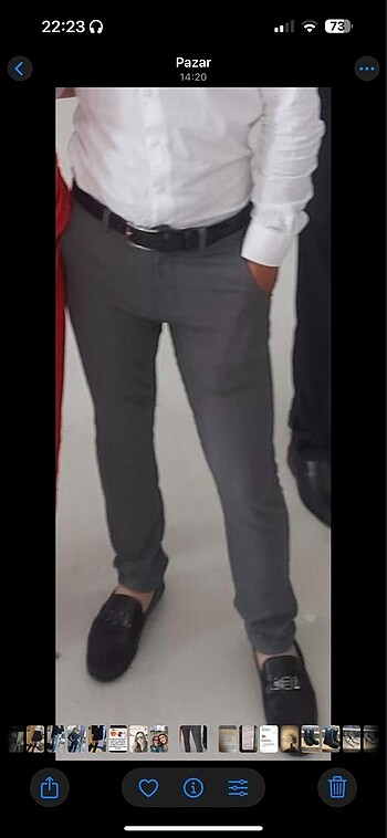 İnce kanvas pantolon