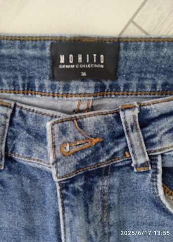 Diğer Mavi Regular Fit Kadın Denim Pantolon