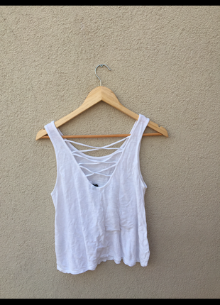 H&M Beyaz askili tshirt