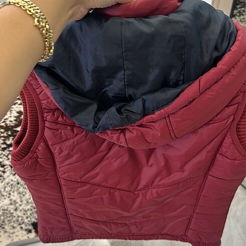 s Beden bordo Renk Şişme yelek