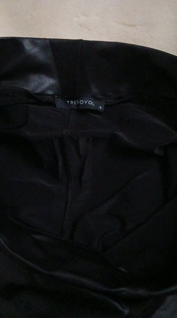 Siyah Deri Biker Midi Şort Kadın - Görsel 2