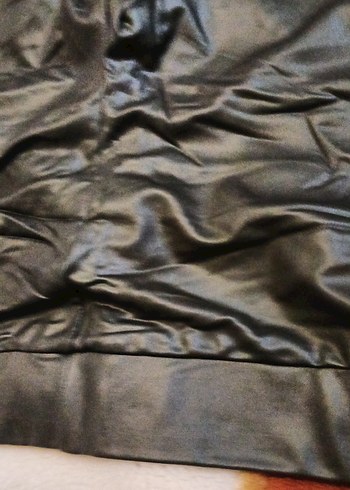 Kadın deri tayt koyu kahverengi - Görsel 2