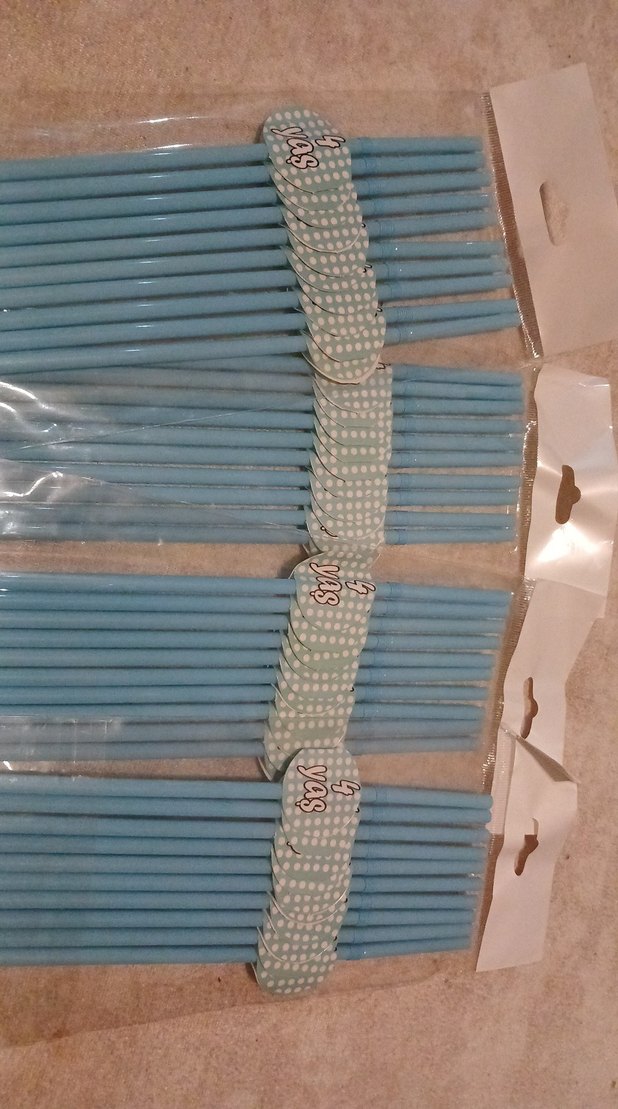4 yaş doğum günü pipet. 10lu toplam 40 adet 4 paket - Görsel 2