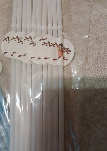 Pastel Mavi Doğum Günü pipet - Görsel 2