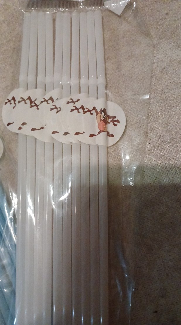 Pastel Mavi Doğum Günü pipet - Görsel 2