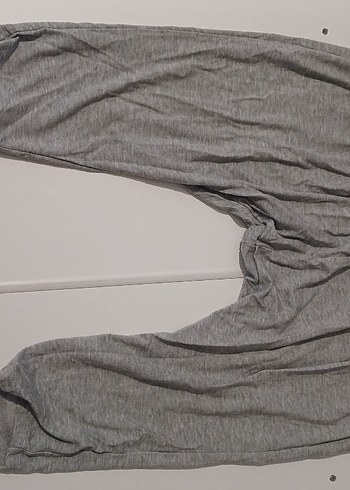 Diğer Gri yazlık kadın şalvar tarzı pijama