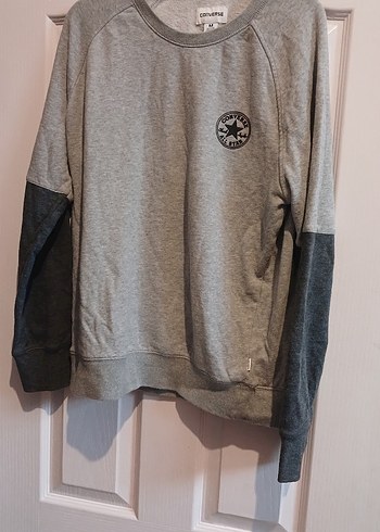 Converse Converse Gri Uzun Kollu Sweatshirt