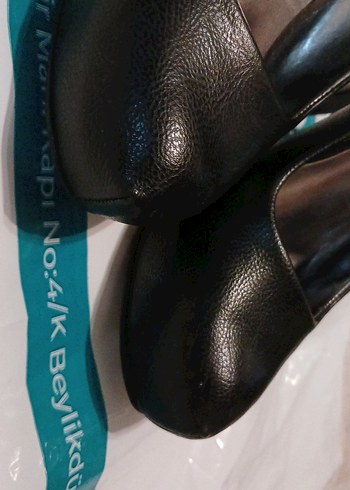 Siyah Topuklu platform Kadın Ayakkabı - Görsel 2