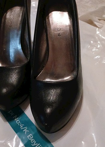 Siyah Topuklu platform Kadın Ayakkabı - Görsel 3